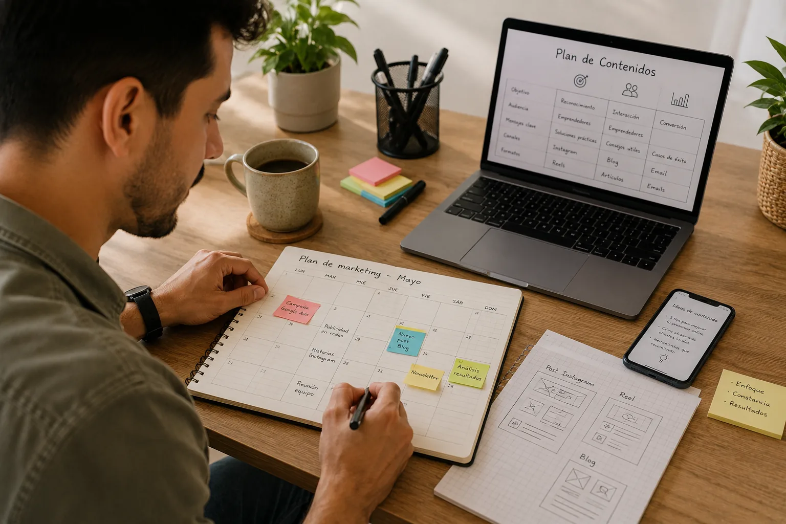 Estrategia mensual de marketing